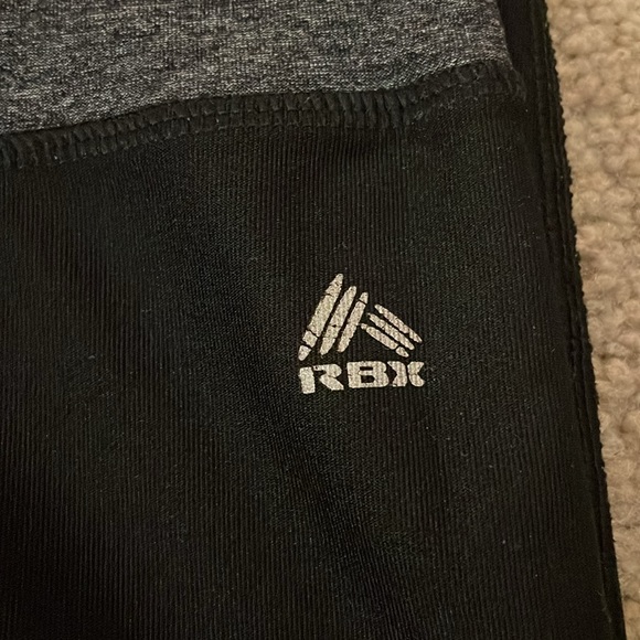 RBX women’s capri workout pants. Size medium. Black with gray top. - Picture 3 of 5